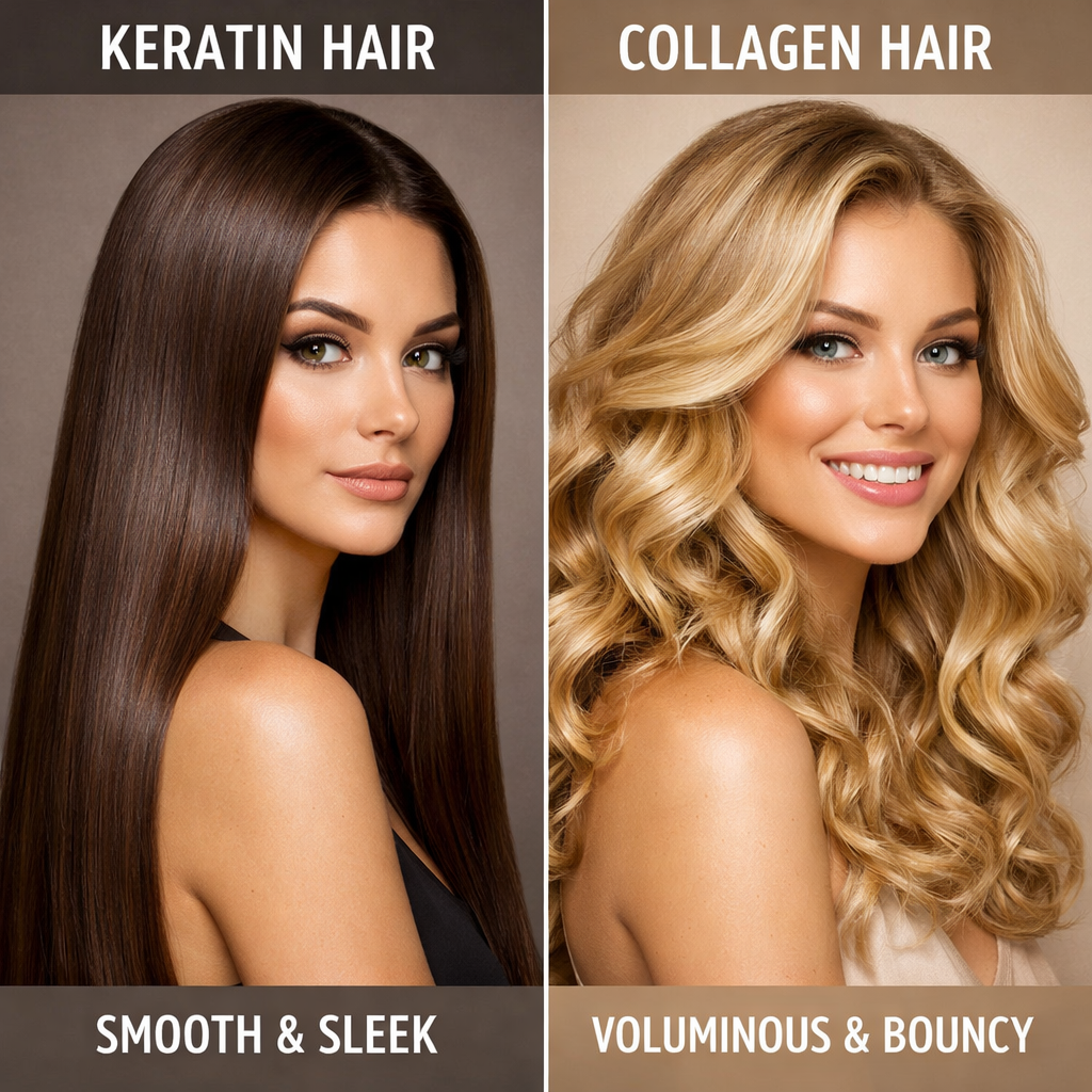 Collagen vs Keratin for Hair: Which One Supports Stronger, Healthier Strands?