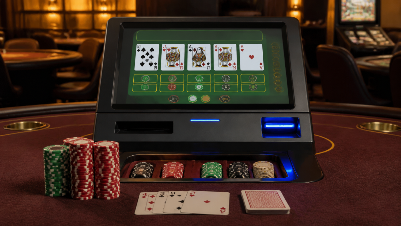 betting sites Singapore: What Readers Should Evaluate Before Playing Casino betting terminal with cards and chips