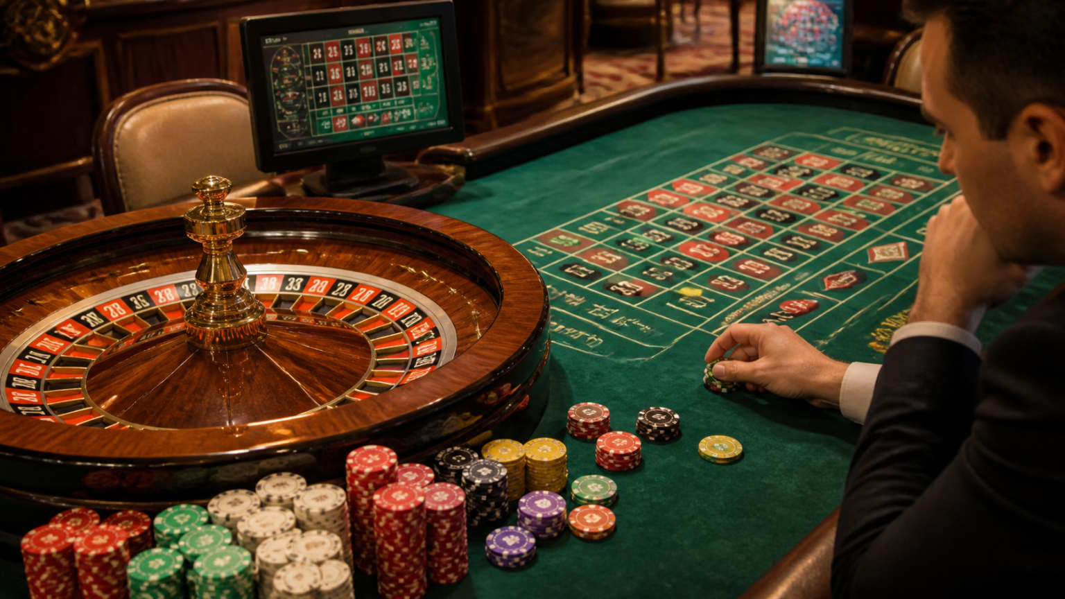 How to Evaluate Betting Sites Before You Play Casino betting table with chips and game screens