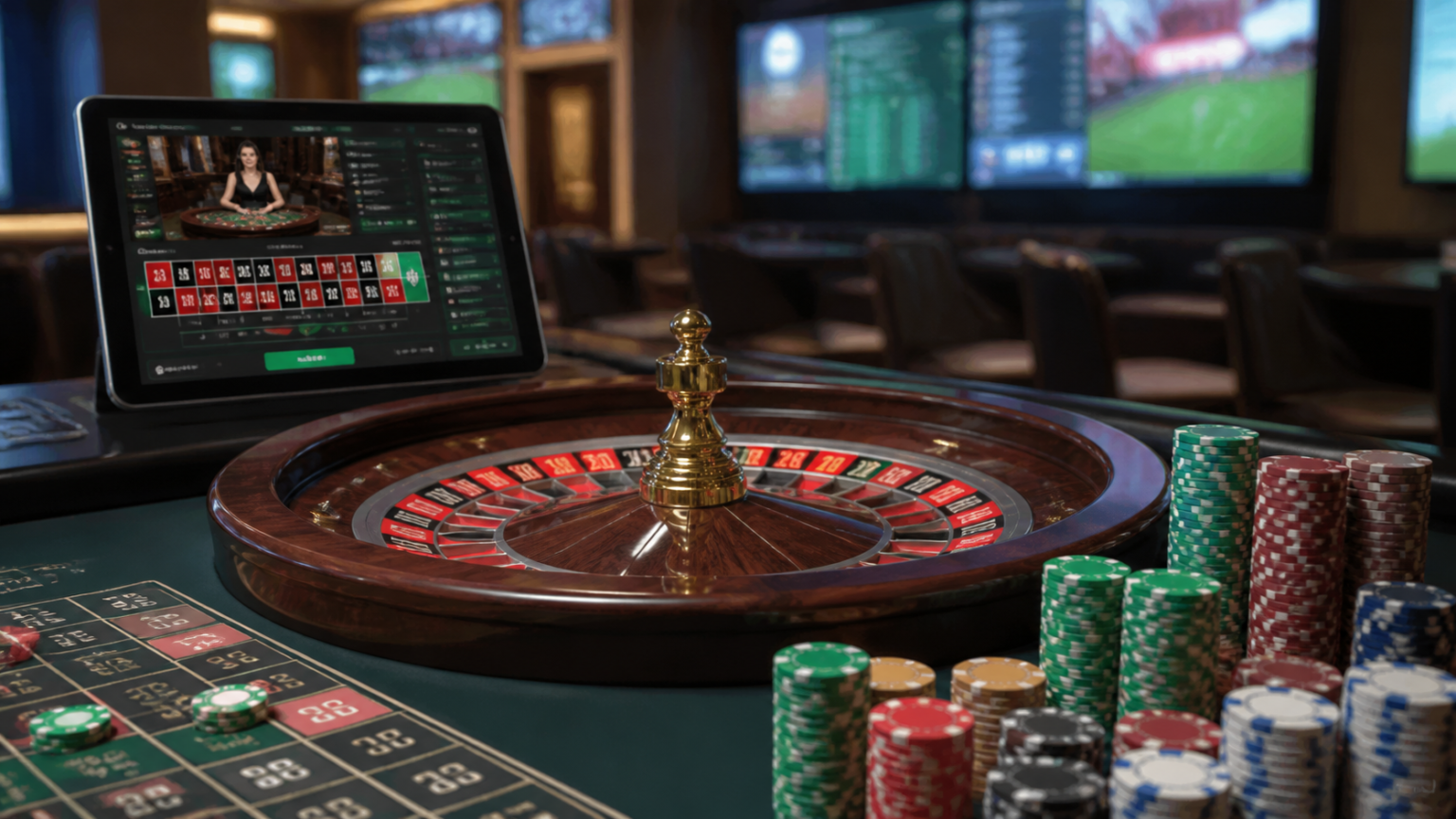 How to Evaluate the Best Online Betting Sites Casino roulette table with betting screen and chips