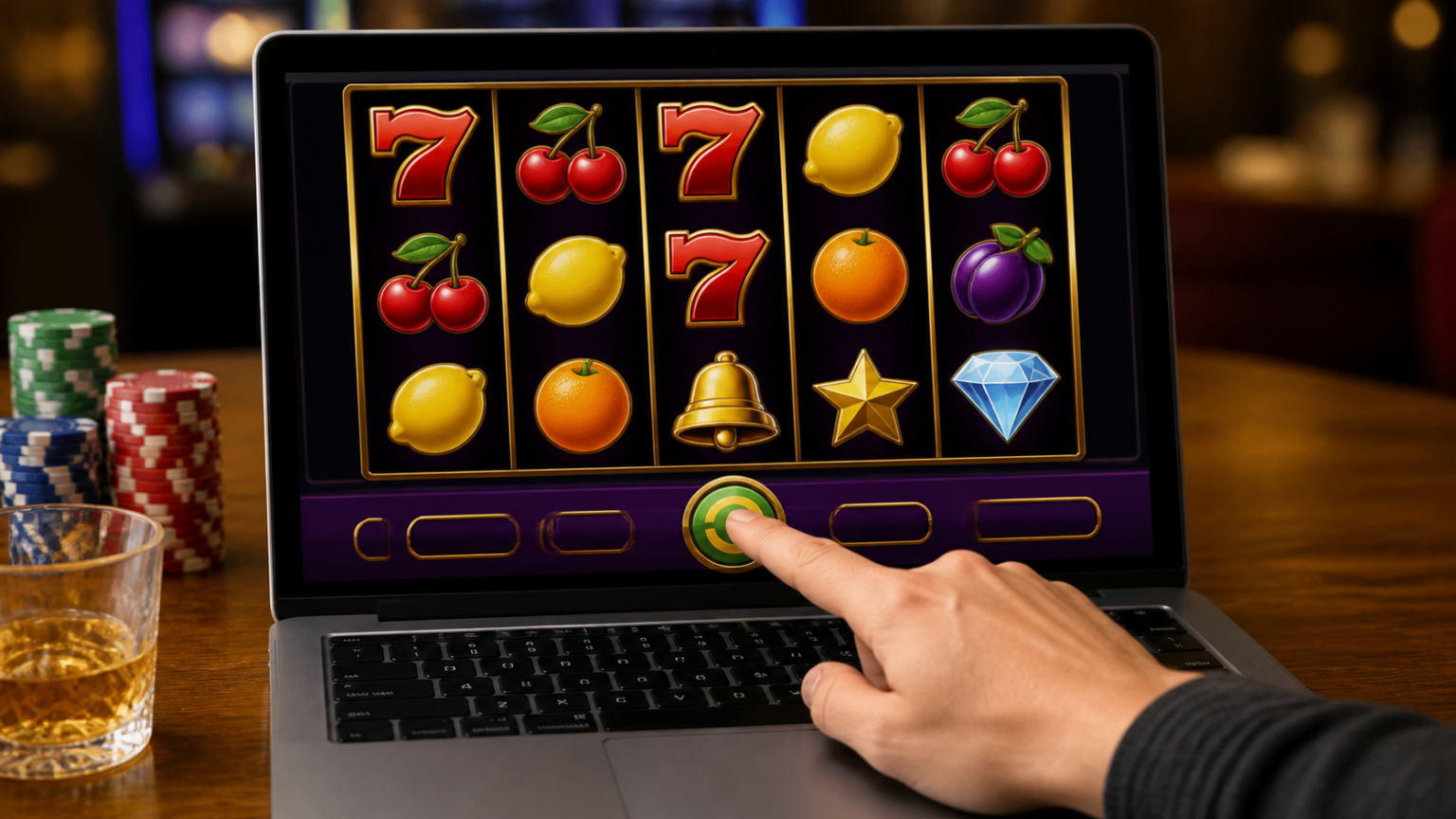 slot online malaysia: What Players Should Know Before Playing Online slot machine with colorful reels in a casino setting